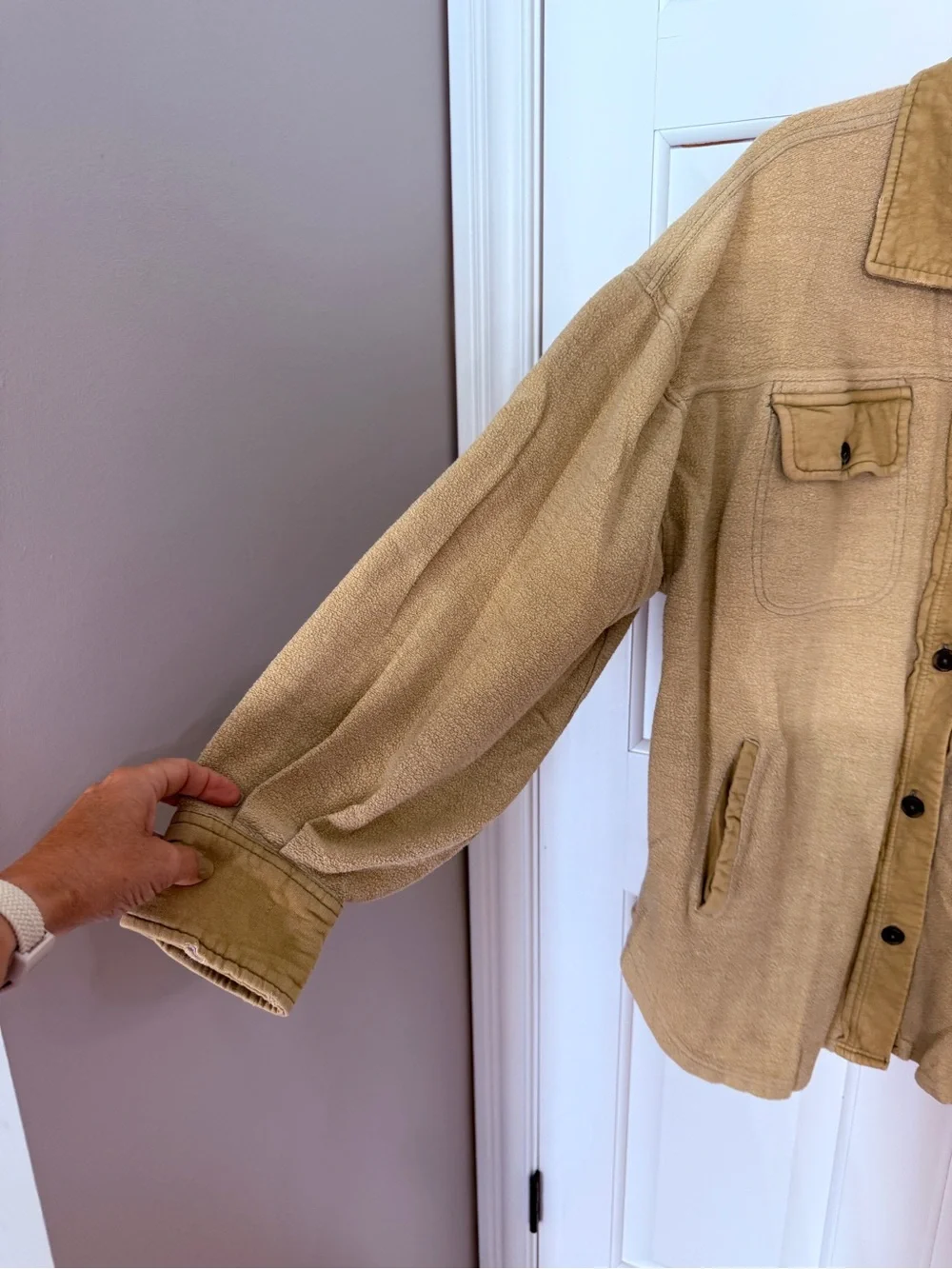 Free People Ruby Jacket Size Medium Tan 25643